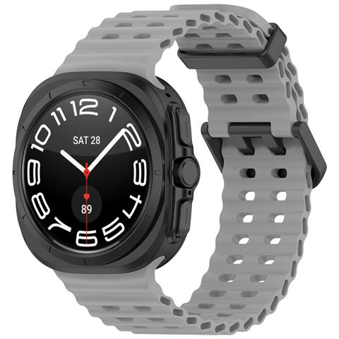 Cinturino Sportivo In Silicone Per Samsung Watch Ultra 47mm Grey - Foto 1