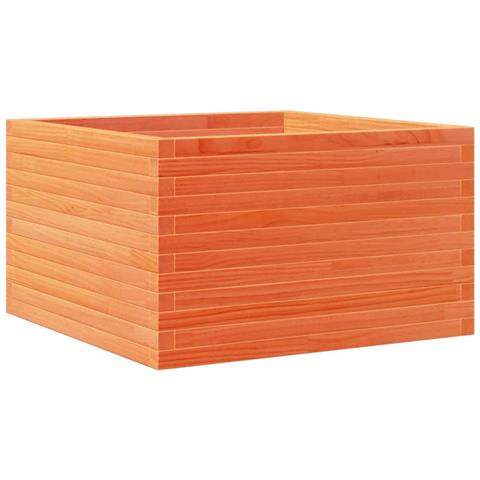 Fioriera Giardino Marrone Cera 80x80x45,5cm Legno Massello Pino - Foto 2