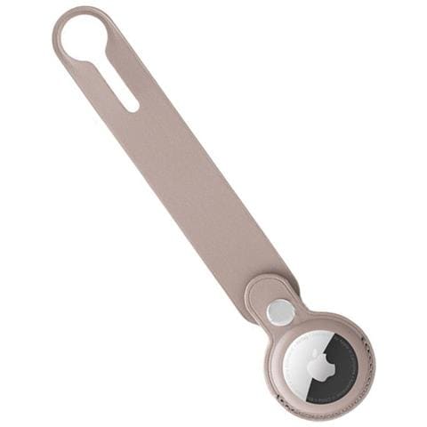 Custodia In Pelle Airtag Con Portachiavi: Protezione Sicura Ed Elegante Grey - Foto 3