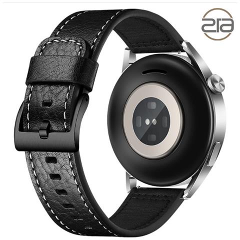 Cinturino Per Orologio In Vera Pelle Per Samsung Galaxy Watch 4 Black 24 Mm - Foto 2