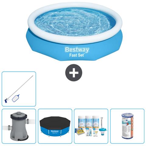 Piscina Fuori Terra - In Giro - 305x66 Cm - Blu - Include Accessori Coordinati Cb15 - Foto 1