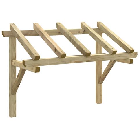 Lusso Casadino - Tettoia Per Porta D'ingresso 150x100x100 Cm In Legno Di Pino - Foto 1