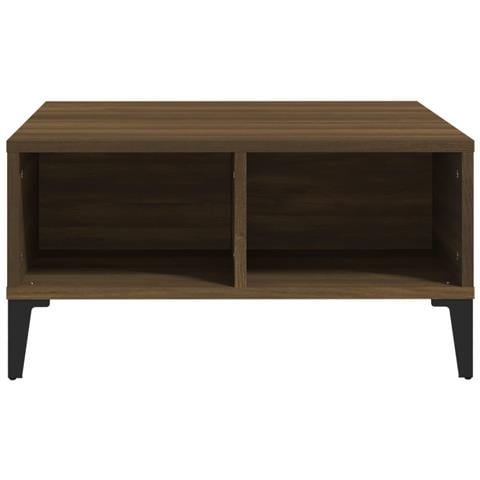 Lusso Casadino - Tavolino Da Salotto Rovere Marrone 60x60x30 Cm In Truciolato - Foto 2