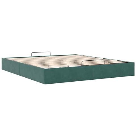 Struttura Letto Pouf senza Materasso 180x200 cm in Velluto - Foto 9