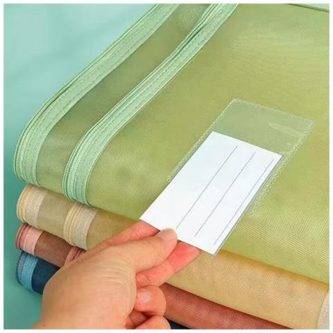 Borsa Portadocumenti A Doppio Strato Rorzata - Organizer Per Esami In Rete Di Nylon - Foto 2