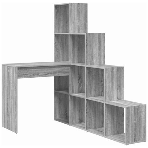 Scrivania ad angolo Grigio sonoma 101,5 x 149,5 x 149,5 cm - Foto 1