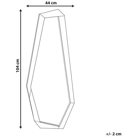 Specchio Chanu 44 Cm 104 Cm Argento - Foto 6