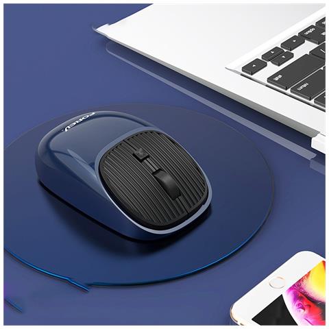 Mouse Wireless Ergonomico Silenzioso Ricaricabile - 2.4g, Dpi Regolabile, Compatibile Con Pc Blue - Foto 4
