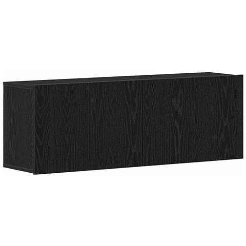 Mobili Porta TV 2 pz Rovere Nero 120x30x41 cm Legno di Argilla - Foto 1