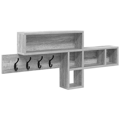 Appendiabiti a muro Grigio sonoma 100 x 12 x 43.5 cm - Foto 1