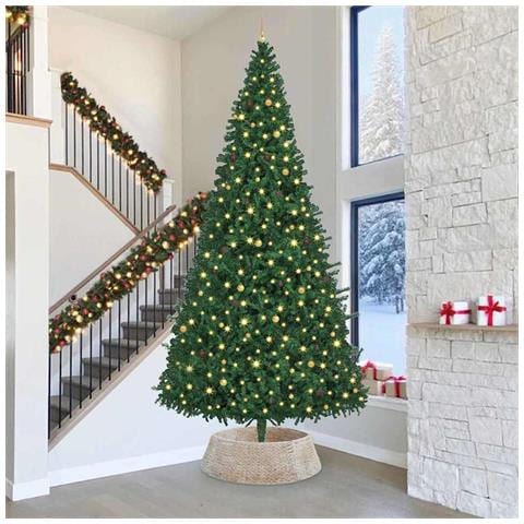 Collare per Albero di Natale Bianco 105 x 105 x 28 cm - Foto 2