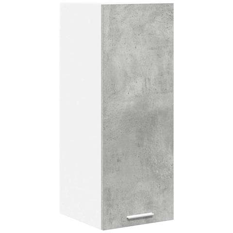 Armadio pensile Riga Grigio Cemento e Bianco 30 x 31 x 80 cm - Foto 1