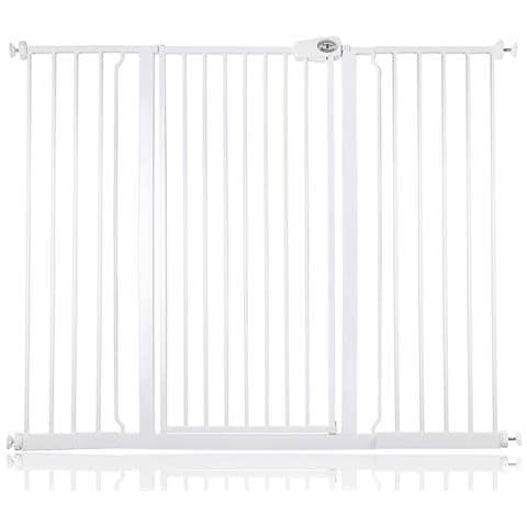 Bettacare Cancelletto Child & Pet Per Bambini E Animali, 133.2cm - 140.8cm, Bianco, Cancelletto Extra Alto Con Un'altezza Di 104cm - Foto 1