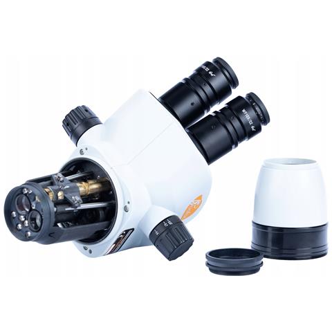 Mikroscopio Stereoscopico Trinoculare Moon Pro Msmp-t-sdms1-6745 - Zoom 6,7x-45x, Display 8"", Camera 51mp, Illuminatore Led 56x - Foto 8