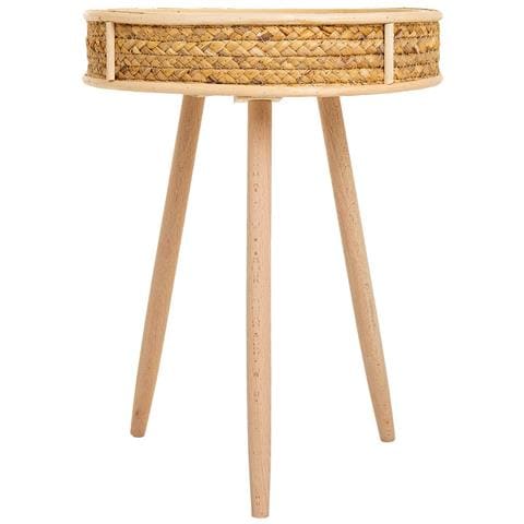 Set Di 3 Tavolini Angolari In Bambù E Legno Marrone - Foto 2