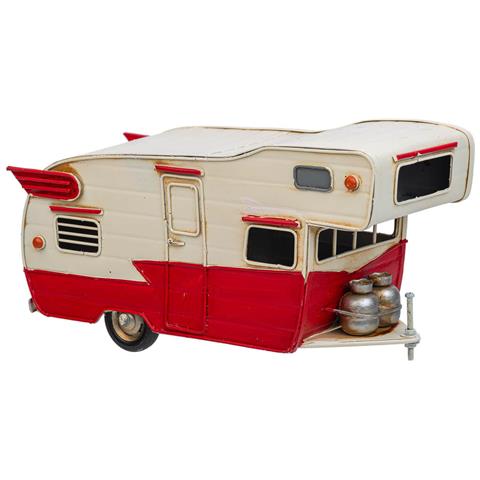 Caravan Metallo Rossa 28x12.5x15h Cm - Foto 1