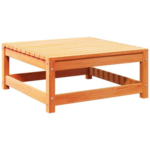 Set Divani da Giardino 6 pz Marrone Cera Legno Massello Pino - Foto 9