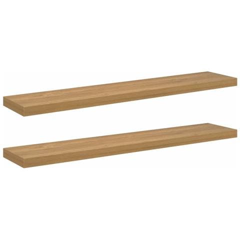 Scaffale da parete 2 pcs Marrone 120 x 23,5 x 4 cm - Foto 1