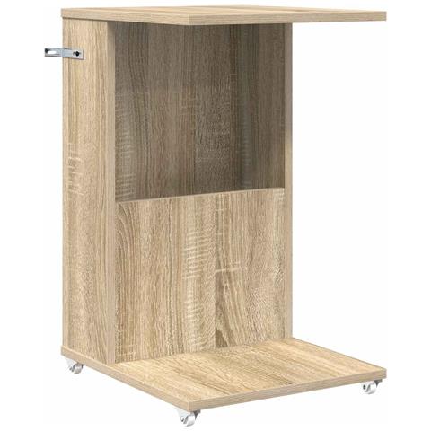 Tavolo laterale Rovere Sonoma 40 x 35 x 60 cm Legno multistrato - Foto 1