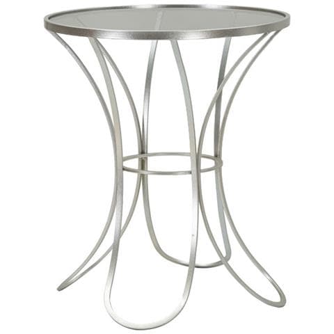 Tavolino Vkh564-argento-metallo-56x56x68 Cm - Foto 1
