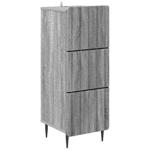 Mobile con Cassetti Grigio Sonoma 33 x 34,5 x 92 cm - Foto 1