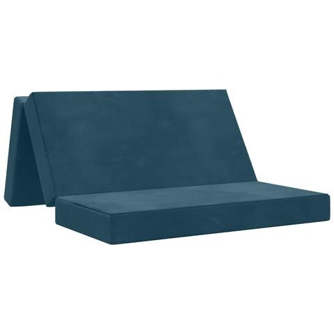 Divano Letto Pieghevole 140 x 67 x 45 cm Blu - Foto 1