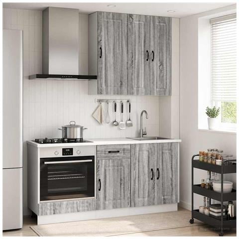 Unità Cucina KALMAR 5 pcs Sonoma grigio Legno ingegnerizzato - Foto 2