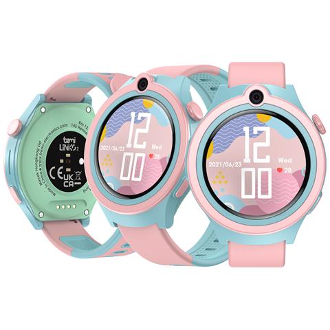 Smartwatch Per Bambini Linko2 / 1.32'' 360x360, 4g /lte, Gps Lbs, Frequenza Cardiaca, O2, Termometro Rosa - Foto 1