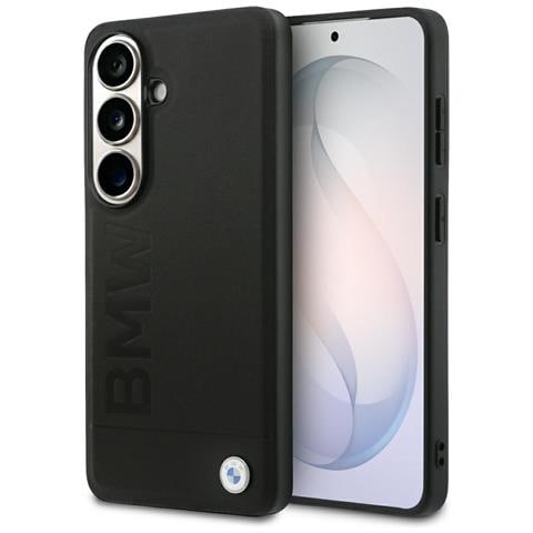 Custodia Samsung Galaxy S26 In Pelle Naturale Bmw Leather Hot Stamp, Nera - Foto 1