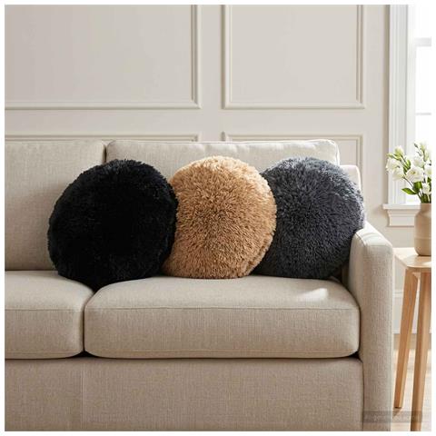 Cuscino con cuscino HEERLEN 2 pz Tortora Fleece PV - Foto 2