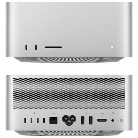Mac Studio M4 Max 2025, PC Desktop, CPU 14C, GPU 32C, SSD da 1TB - Argento - Foto 3