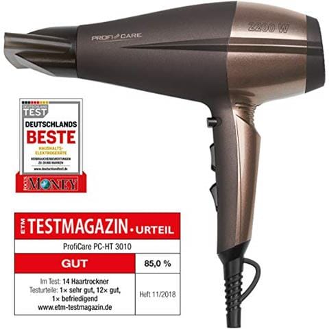 330100 pc Di Ht 3010 asciugacapelli Professionale, 3 sensore Di Temperatura / livelli Di Potenza, Cool Shot, Champagne - Foto 1