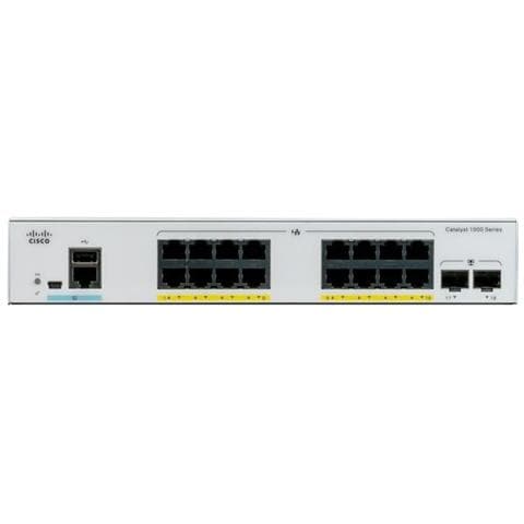 Switch Catalyst C1000-16T-2G-L 16 Porte Gigabit Ethernet 10 / 100 / 100 Mbps RJ45 con 2 Porte SFP Managed - Foto 1