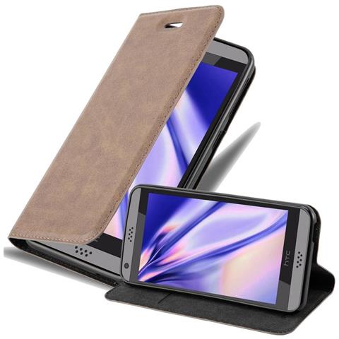 Custodia Compatibile Con Htc Desire 530 / 630 In Bruno Caffè - Coperchio Protettiva Con Chiusura Magnetica, Funzione Stand E Tasca Per Le Carte - Foto 1