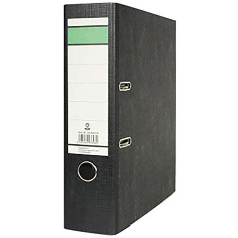 Raccoglitore A Leva A4 80 mm Di Larghezza Con Schiena Senza Copertina Nera - Foto 1