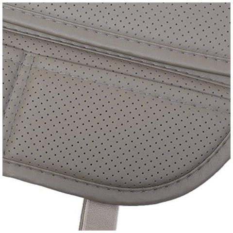 Pelle Confortevole E Traspirante Four Seasons Generale Pu Sedile Carbone Di Bamb Traspirante Interno Di Automobile Cuscino Stuoia Del Rilievo Per I Rifornimenti Ufficio Presidenza Auto Car (grigio Confezione Da 1) - Foto 2