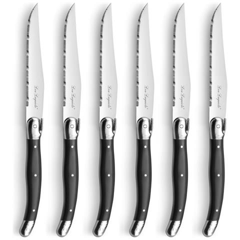 Set Ceppo e Coltelli da Bistecca 7 pz Antracite - Foto 2