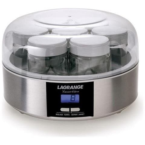 Macchina per lo Yogurt con 7 vasetti di vetro 13 Watt Colore Argento - Foto 2