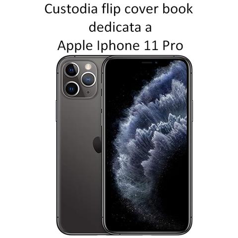 Maxy Custodia Book Orizzontale Fancy Silicone Case Per Apple Iphone 11 Pro Black-pink - Foto 2