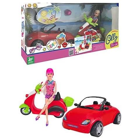 Bambola Con Auto E Scooter - Foto 2