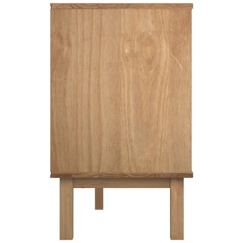Cassettiera 113,5x39,5x73 Cm In Legno Massello Di Pino - Foto 2