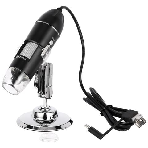 Microscopio Elettronico Portatile 1000x Con Controllo Della Luce Black - Foto 1