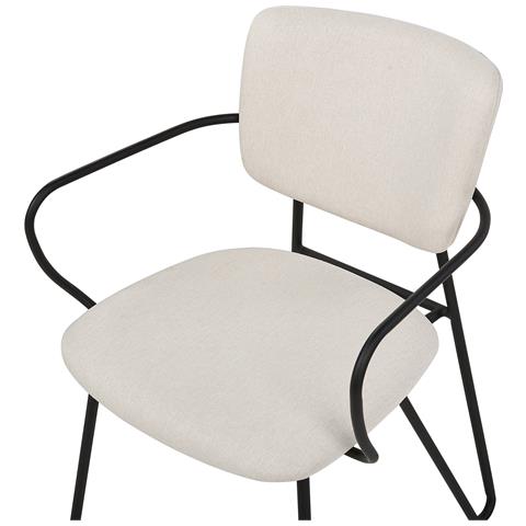 Set Di 2 Sedie Da Pranzo Bianco Crema Elko - Foto 7