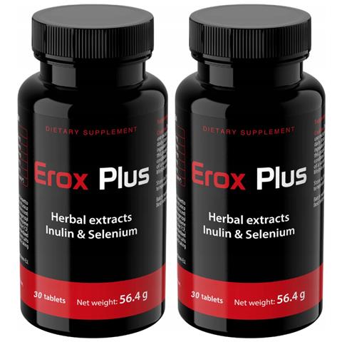 2x Erox Plus - Potenziata Misura Per Migliorare La Potenza, L'erezione E Il Lidio 30 Capsule. - Foto 1