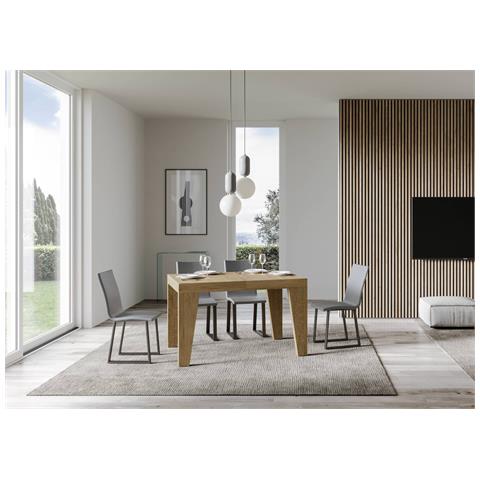 Tavolo Allungabile 90x120/224 Cm Naxy Premium Quercia Natura - Foto 4