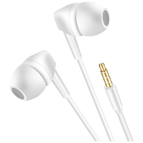 Cuffie Cablate Jack 3,5 Mm Con Microfono Integrato, Bianco - Foto 5