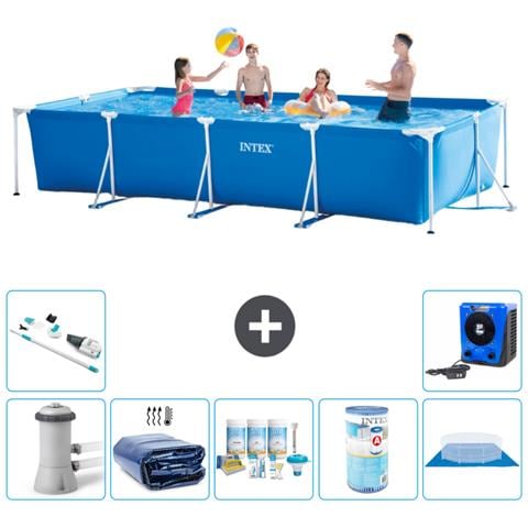 Piscina Fuori Terra - Rettangolo - 450x220x84 Cm - Blu - Include Accessori Coordinati A382 - Foto 1