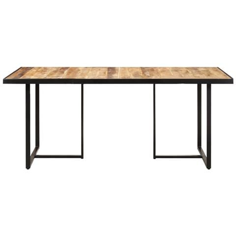 Tavolo Da Pranzo 160 Cm In Legno Massello Di Mango Grezzo - Foto 1