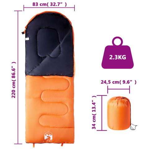 Lusso Casadino -  Sacco A Pelo Da Campeggio Per Adulti 3-4 Stagioni - Foto 5