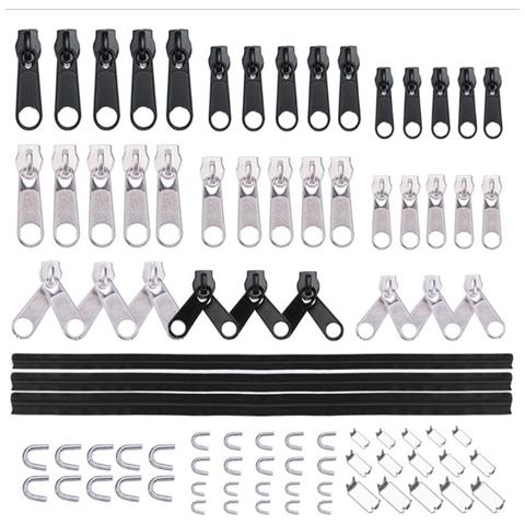 Set Di Cerniere In Nylon Nero Da 87 Pezzi #3, #5, #8 - Kit Di Riparazione Versatile - Foto 1